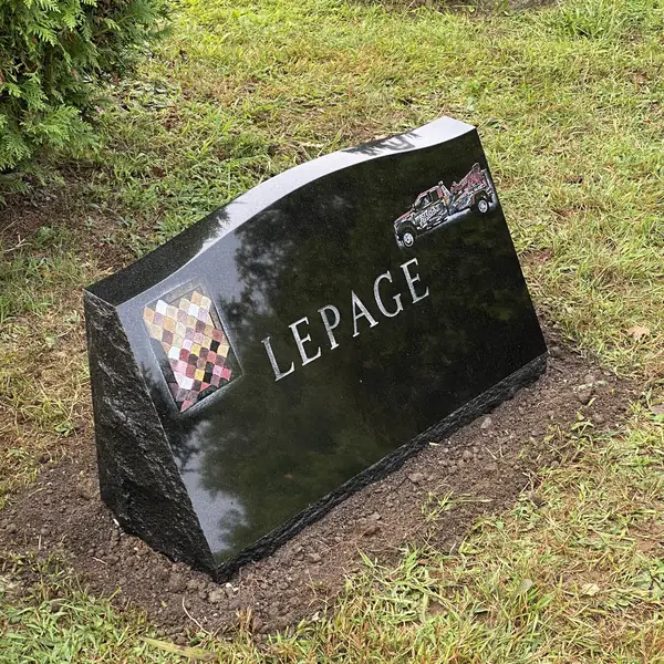 Slant monument example