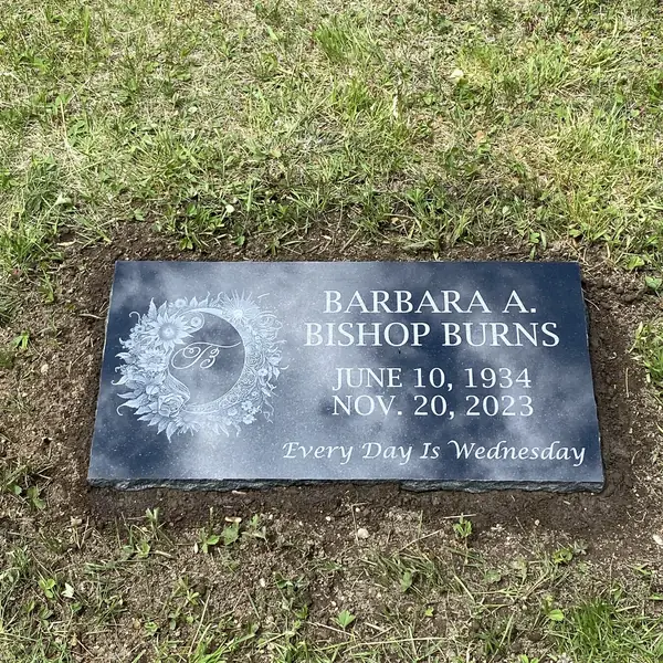 Flat granite marker — Champlain Monuments