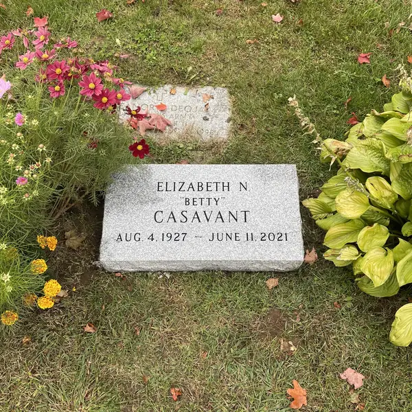 Bevel granite marker — Champlain Monuments