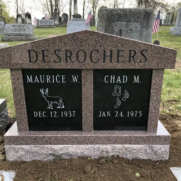 Cremation memorial by Champlain Monuments