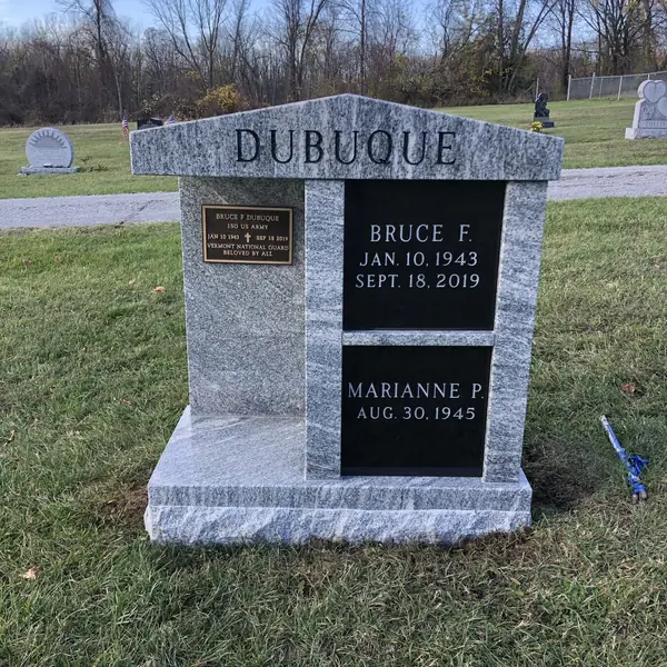 Cremation memorial by Champlain Monuments