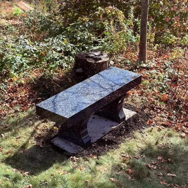 Granite flat bench memorial