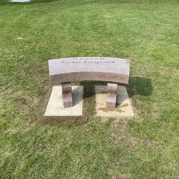 Granite flat bench memorial