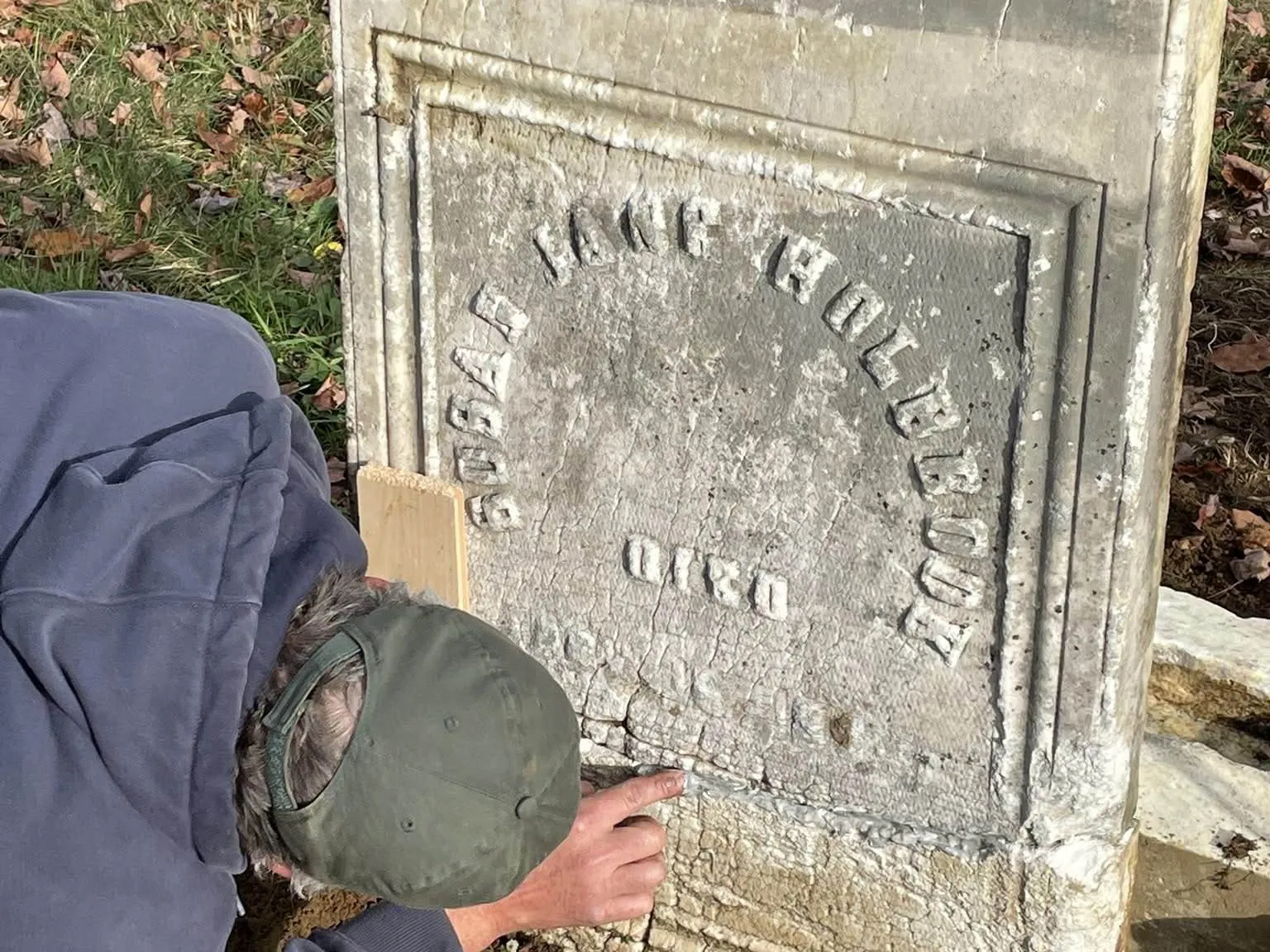 Monument repair with epoxy restoration